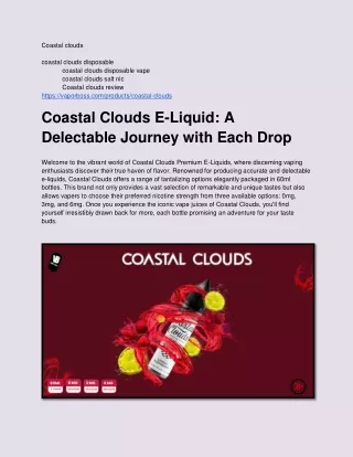 coastal clouds coastal clouds disposable coastal