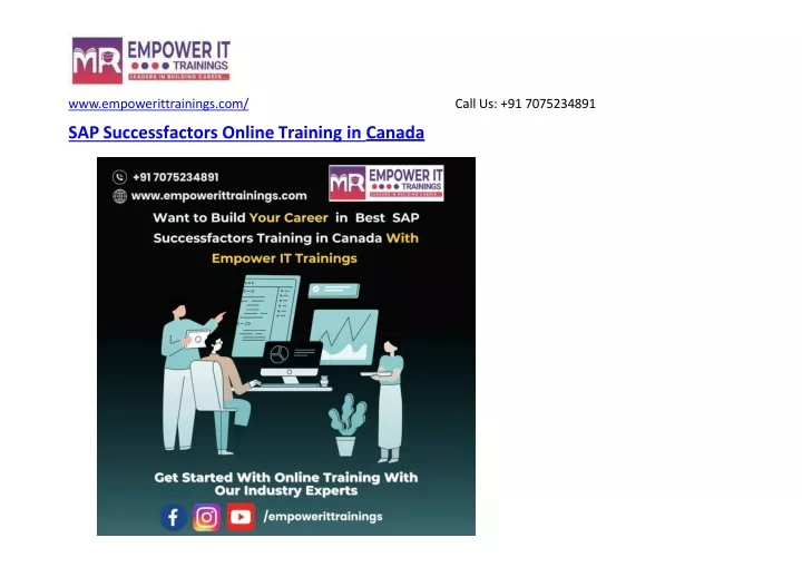 sap successfactors online training in canada