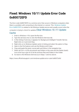 Fixed_ Windows 10_11 Update Error Code 0x80072EFD