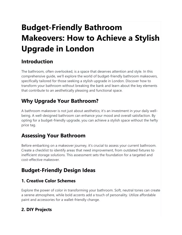 budget friendly bathroom makeovers how to achieve