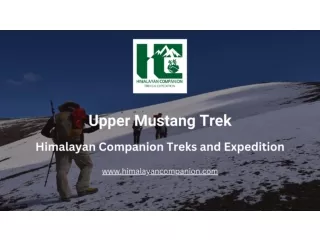 Upper Mustang Trek - Himalayancompanion.com