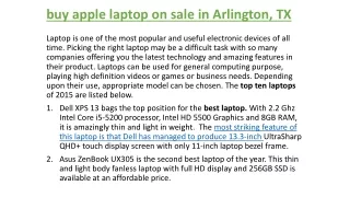 buy apple laptop on sale in Arlington, TX