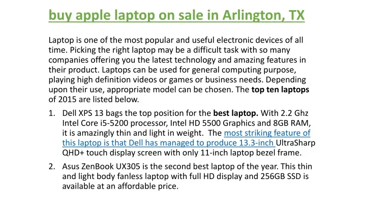buy apple laptop on sale in arlington tx