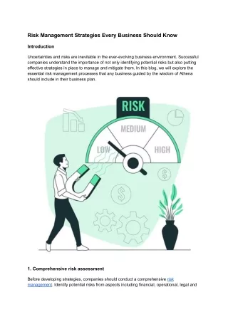 Risk Management Strategies Every Business Should Know