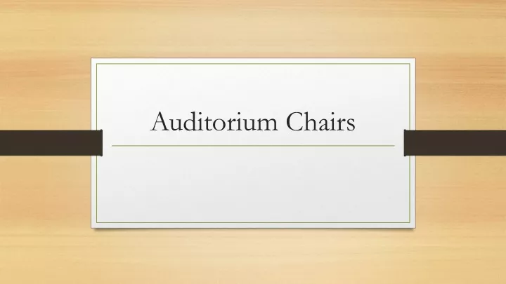 auditorium chairs