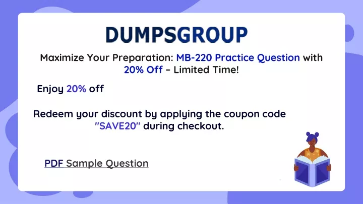 maximize your preparation mb 220 practice question with 20 off limited time