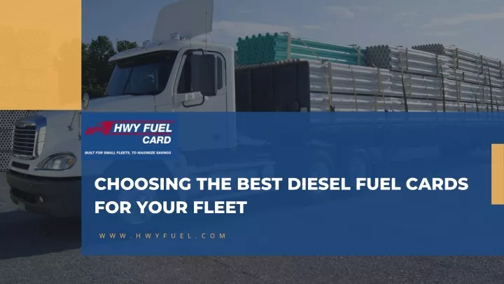 choosing the best diesel fuel cards for your fleet