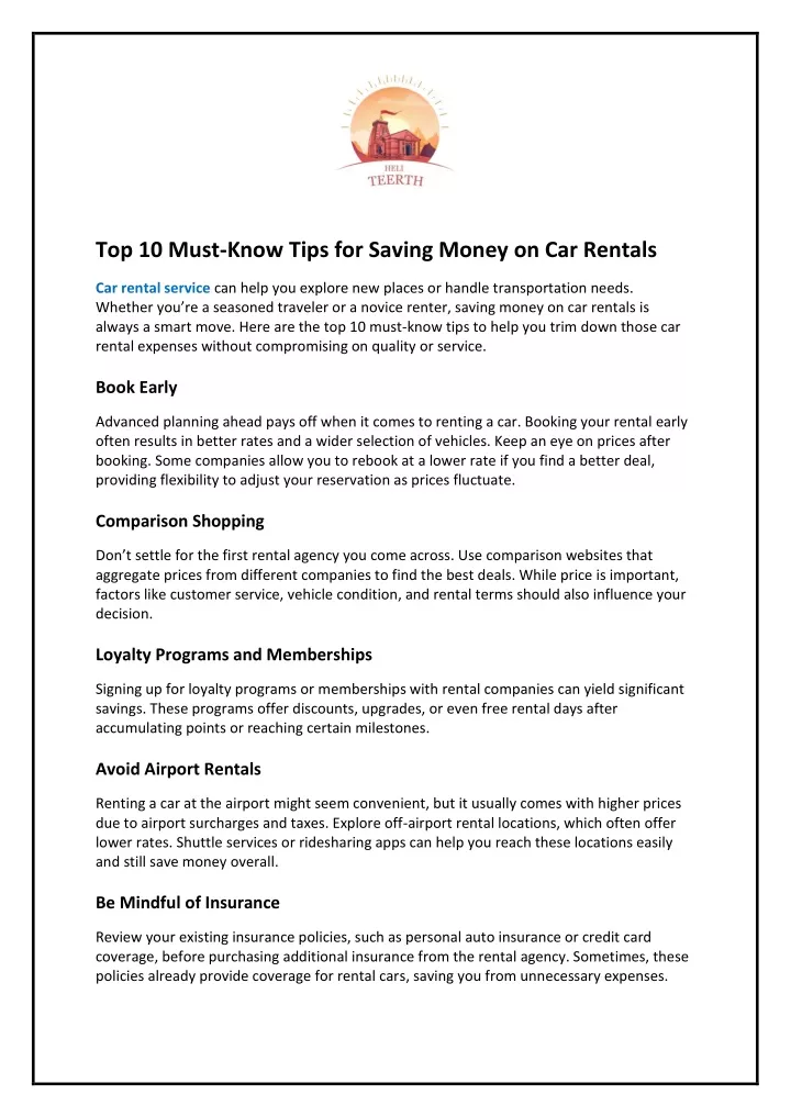 top 10 must know tips for saving money