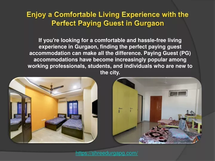 enjoy a comfortable living experience with