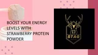 Boost Your Energy Levels With Strawberry Protein Powder