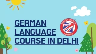 German Language Course In Delhi