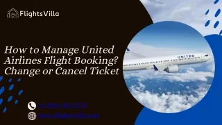 How to Manage United Airlines Flight Booking