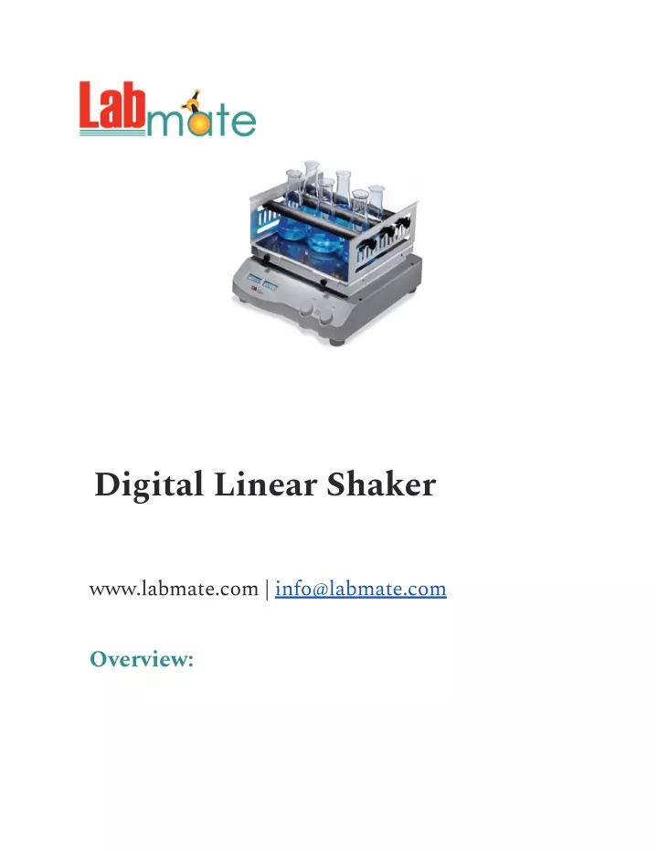 digital linear shaker