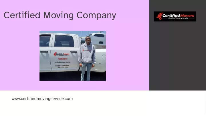 certified moving company