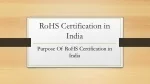 RoHS Certification in India - slide 1