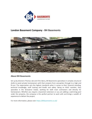 London Basement Company - BH Basements