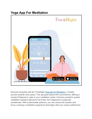 yoga app for meditation