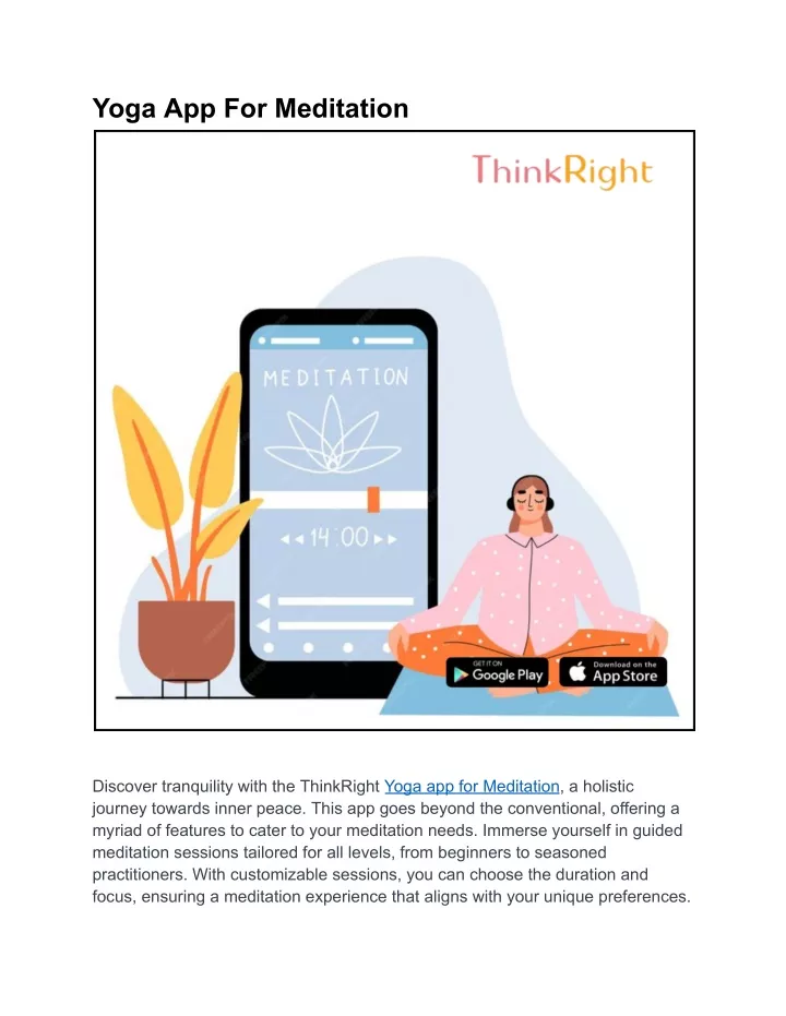 yoga app for meditation