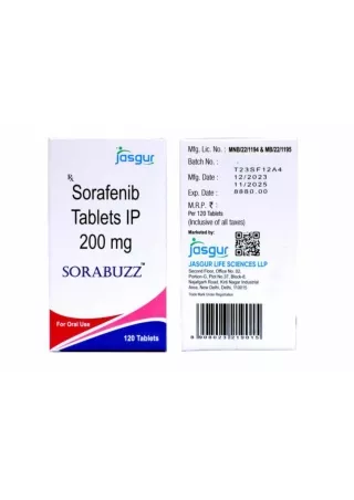 Jasgur Life Sciences, Sorafenib 200 Mg Tablets