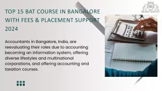 TOP 5 BAT Course in Bangalore with Fees & Placement Support in 2024
