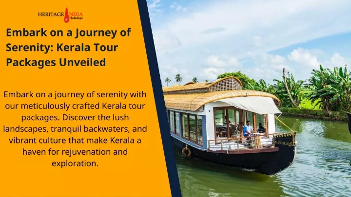 embark on a journey of serenity kerala tour