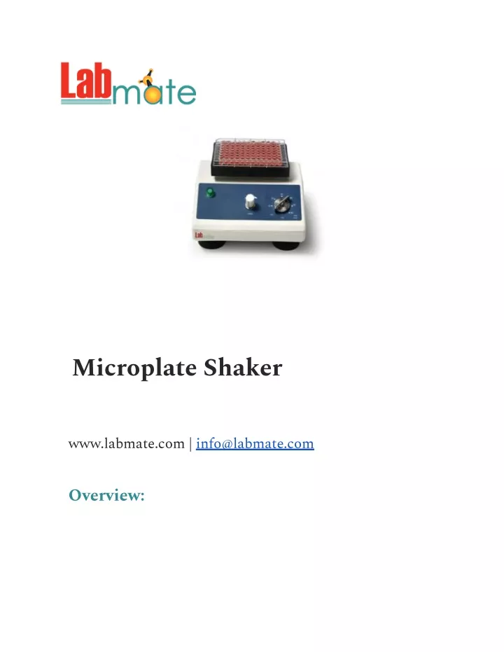 microplate shaker