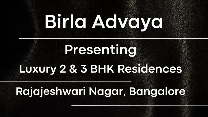 birla advaya