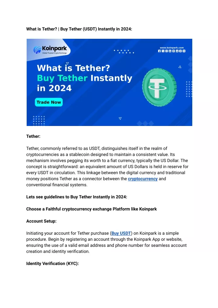 what is tether buy tether usdt instantly in 2024