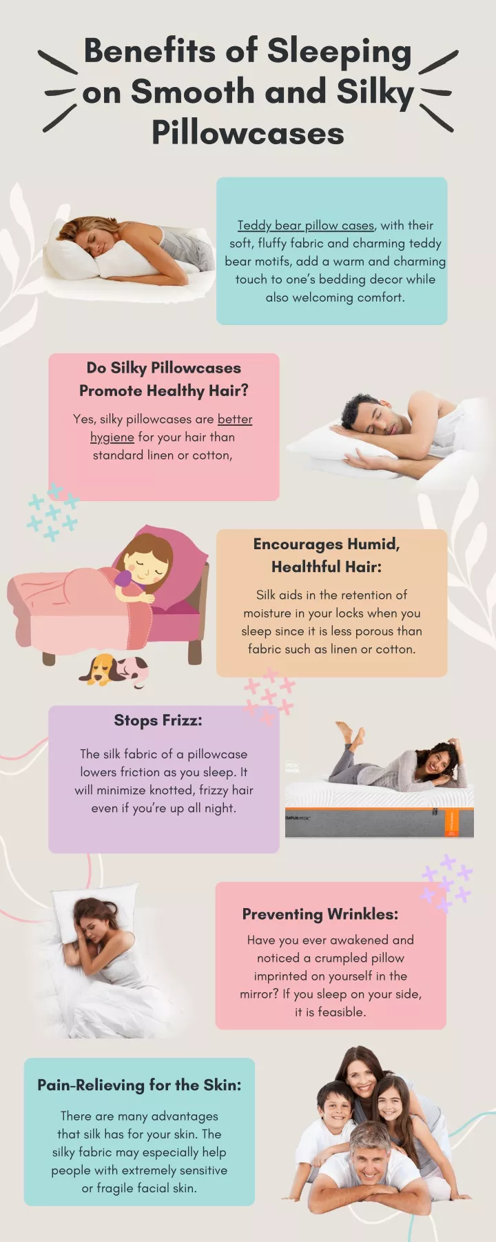 benefits of sleeping on smooth and silky