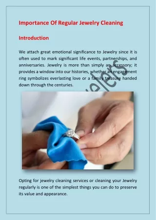 Importance Of Regular Jewelry Cleaning_LorililJewelers