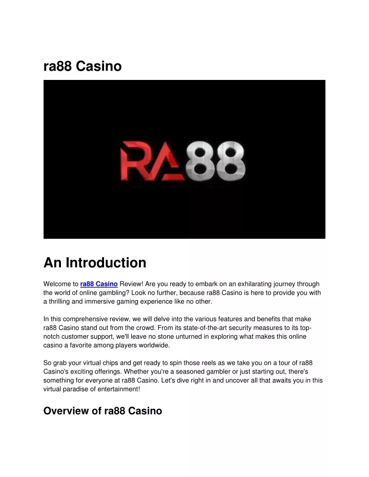 ra88 casino