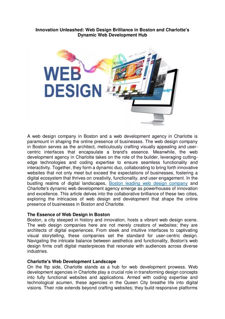 innovation unleashed web design brilliance
