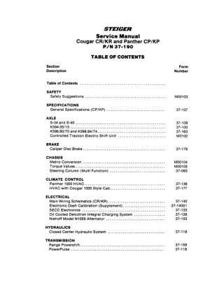 CASE CP-1360 Tractor Service Repair Manual