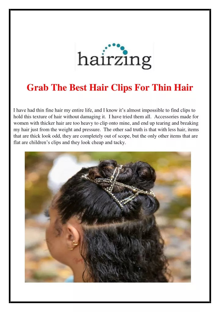 grab the best hair clips for thin hair