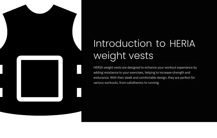 introduction to heria weight vests