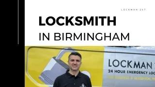 A Professional Locksmith in Birmingham at Lockman 247