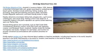 old bridge waterfront park usa