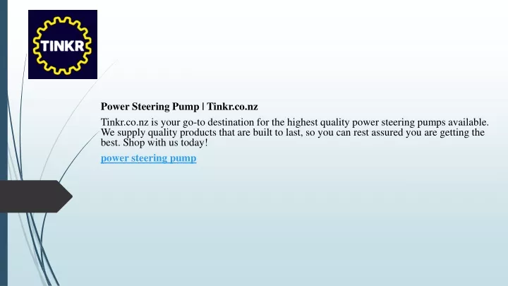 power steering pump tinkr co nz tinkr