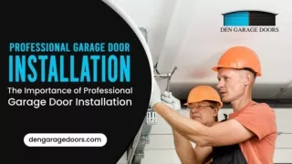 Expert Residential and Commercial Garage Door Installation by DEN