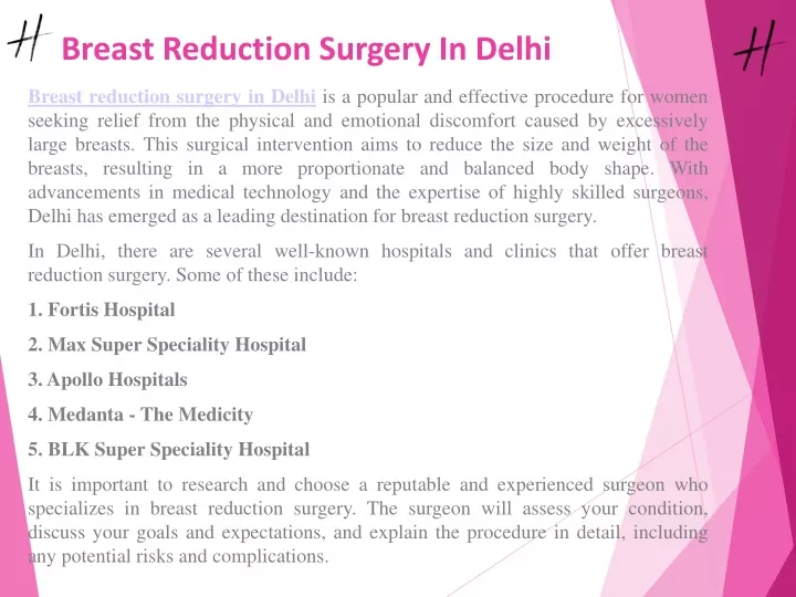 breast reduction surgery in delhi
