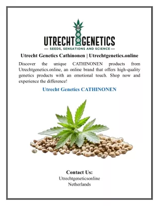 Utrecht Genetics Cathinonen | Utrechtgenetics.online