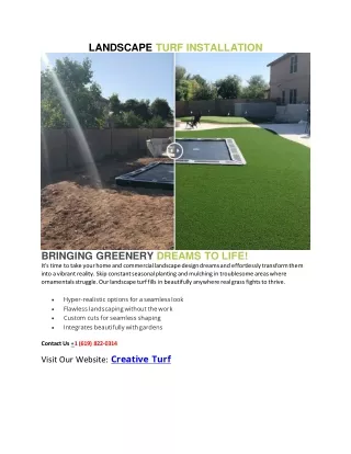 LANDSCAPE TURF INSTALLATION