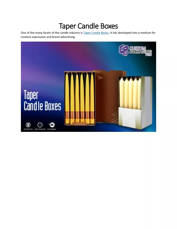 taper candle boxes taper candle boxes