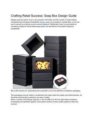 Crafting Retail Success_ Soap Box Design Guide