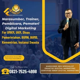 0821.7525.4998| Trainer Internet Marketing Belitung Margiono SEO