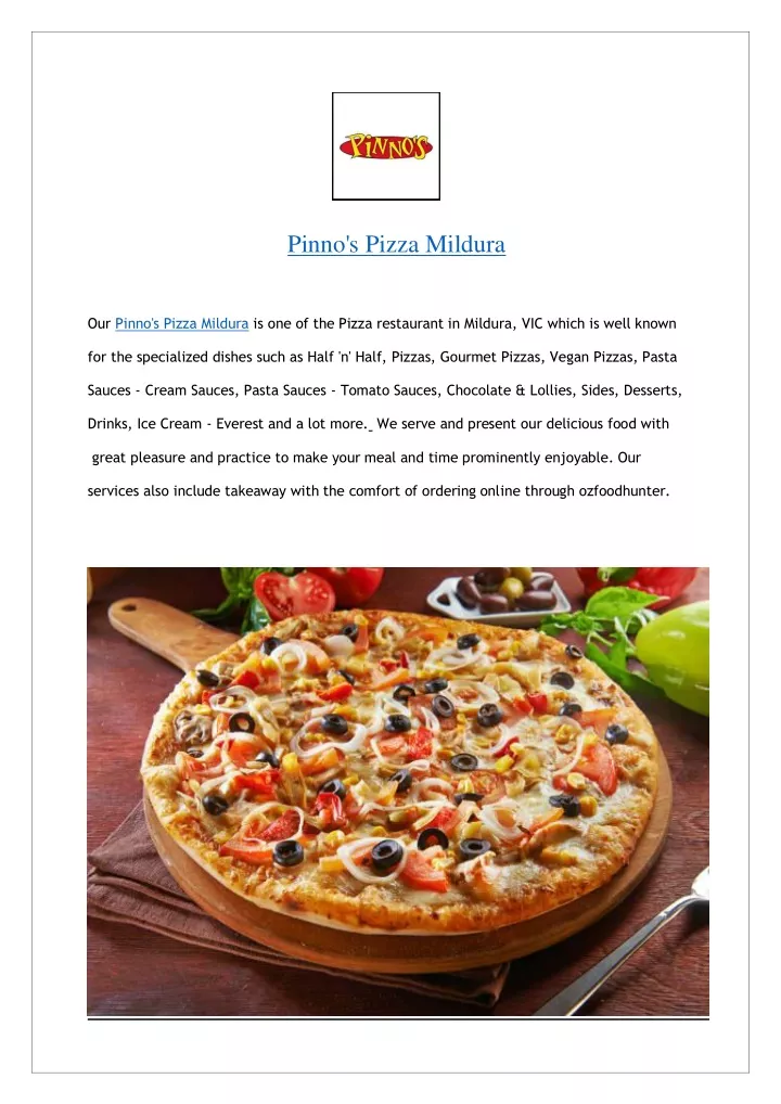 pinno s pizza mildura our pinno s pizza mildura