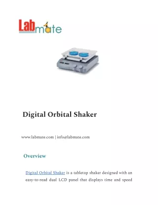 digital orbital shaker