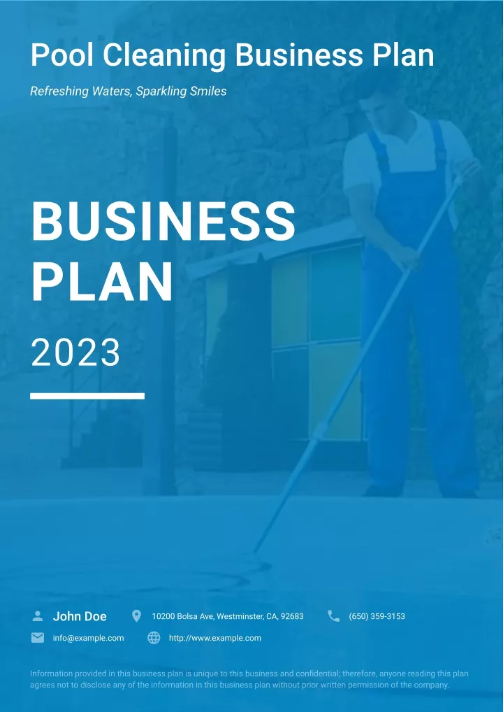 pool cleaning business plan