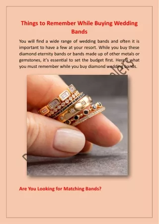 Things to Remember While Buying Wedding Bands_Davidson&LichtJewelers