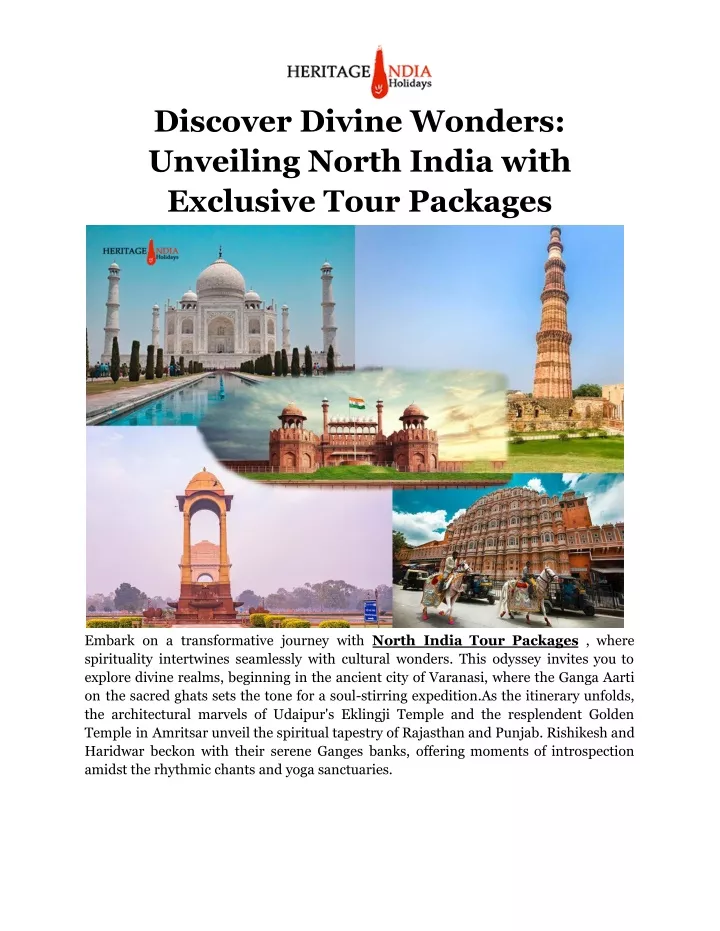 discover divine wonders unveiling north india